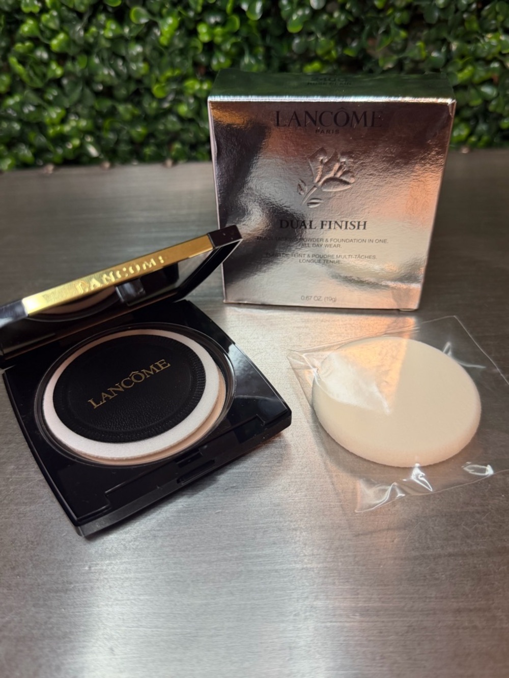 240C Rose Clair-Lancôme DUAL FINISH POWDER FOUNDATION Buildable & Mattifying